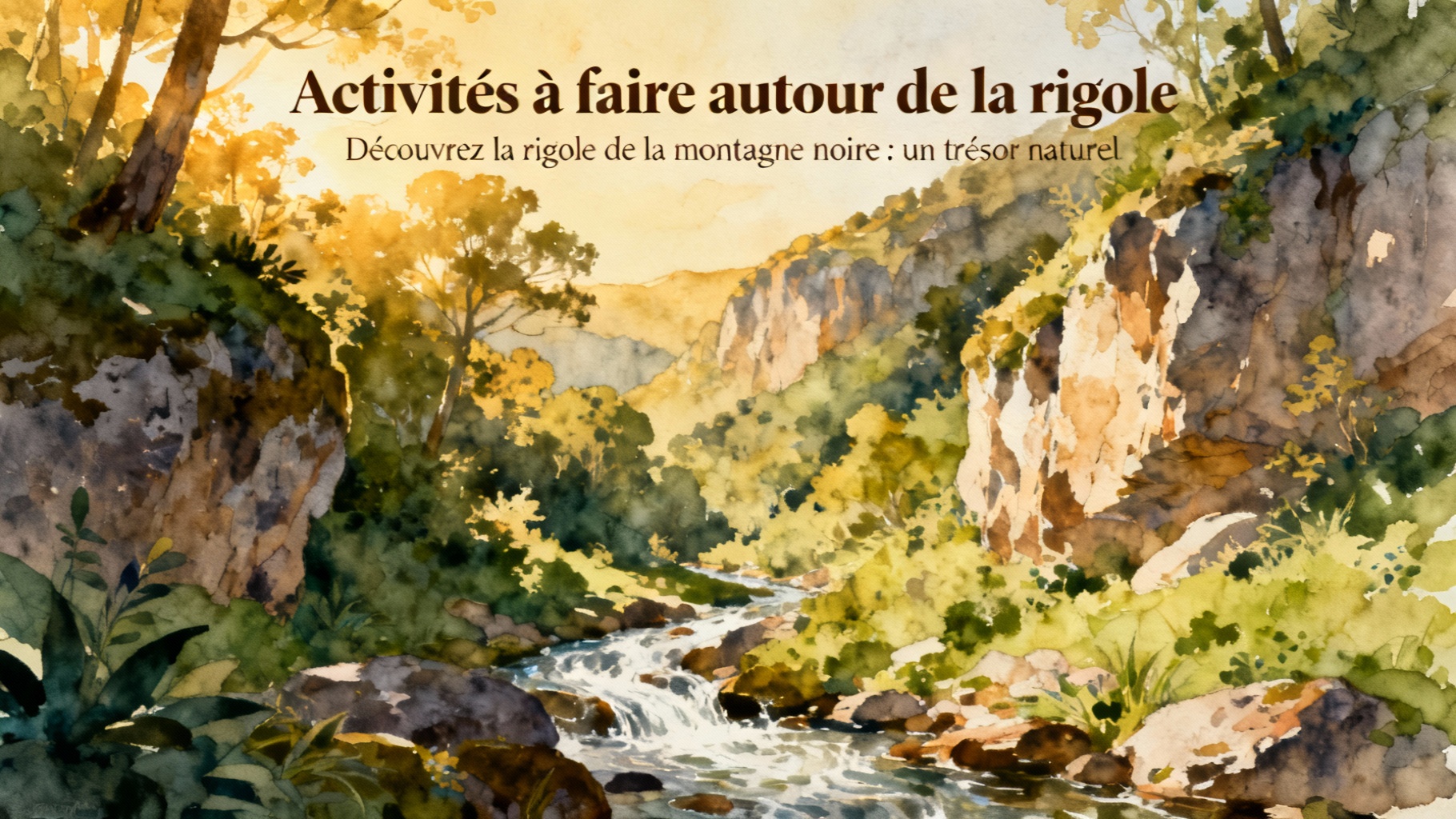 Découvrez la rigole de la montagne noire : un trésor naturel 1 Activités à faire autour de la rigole