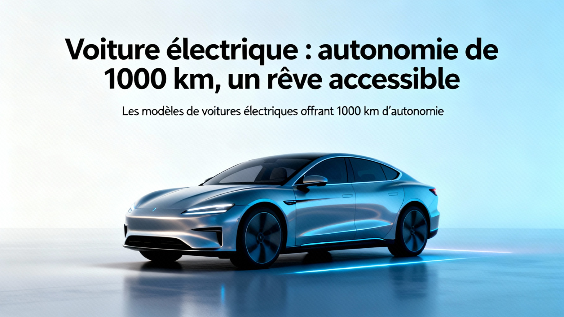 Les modèles de voitures électriques offrant 1000 km d'autonomie