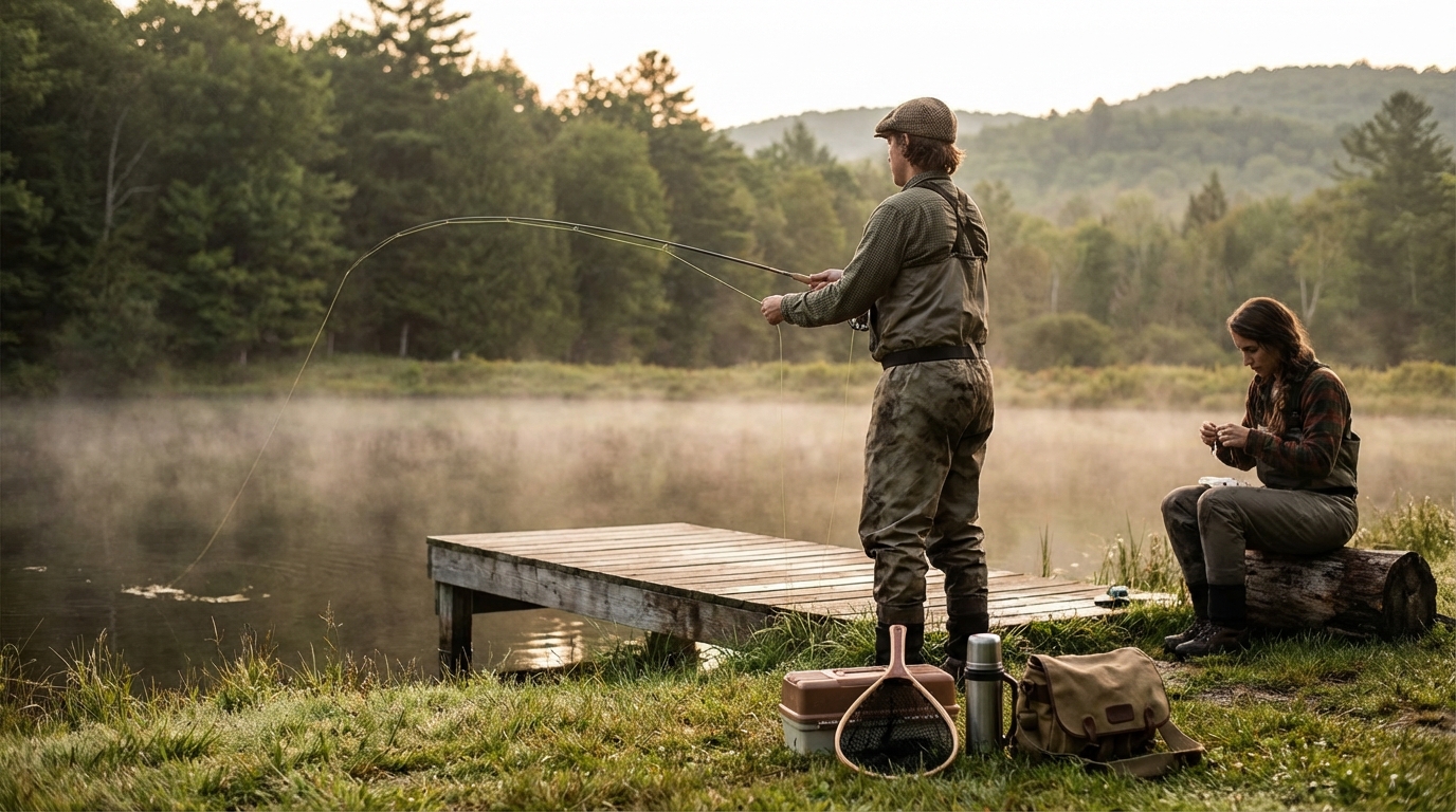 Comment pêcher la truite en étang : guide complet