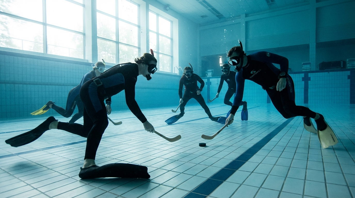 Découvrez l'octopush, un sport subaquatique captivant