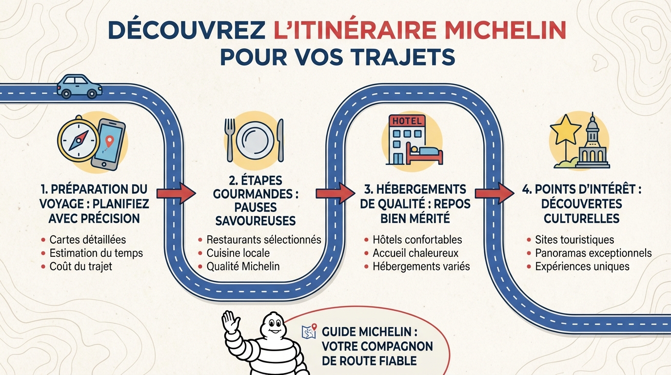 Avantages de l'itinéraire Michelin