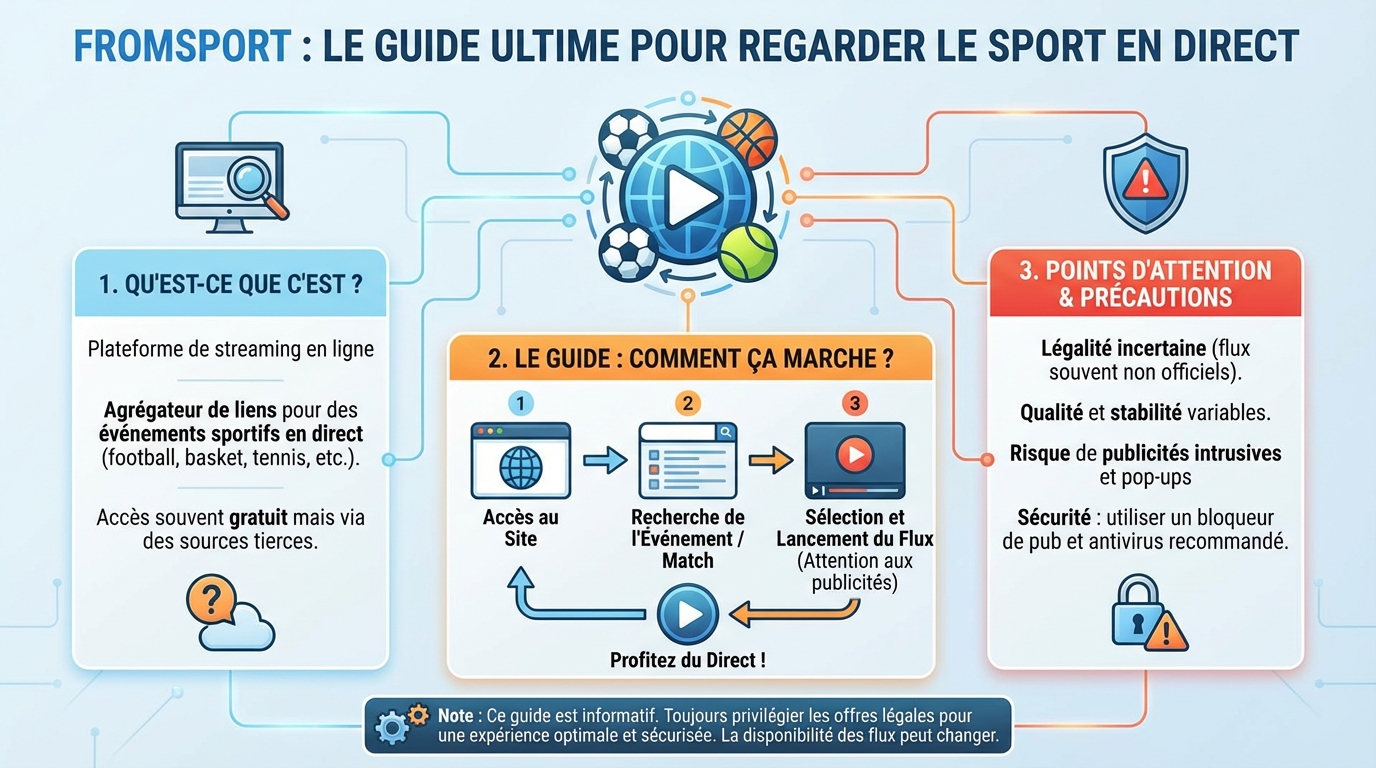 Fromsport : le guide ultime pour regarder le sport en direct 1 Les sports disponibles sur Fromsport