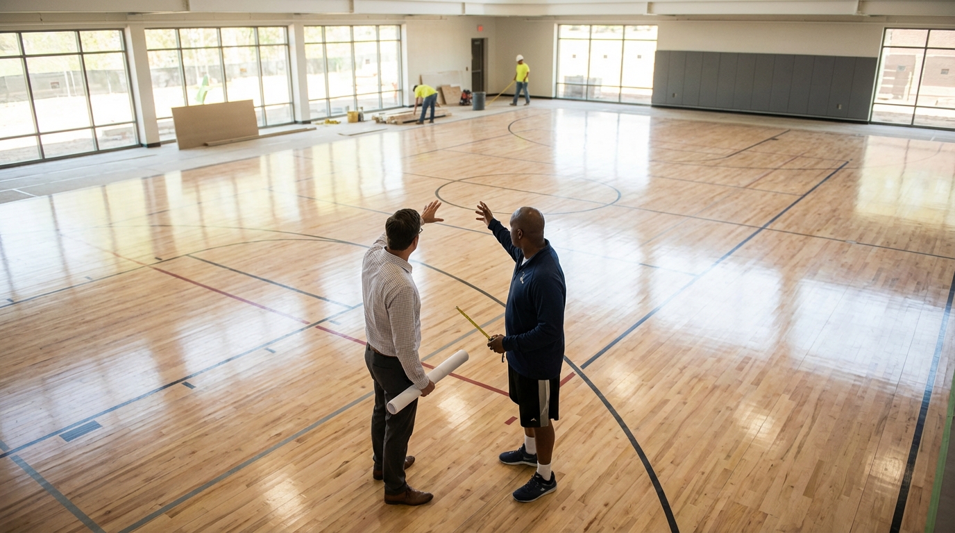 Les dimensions idéales d'un terrain de basketball