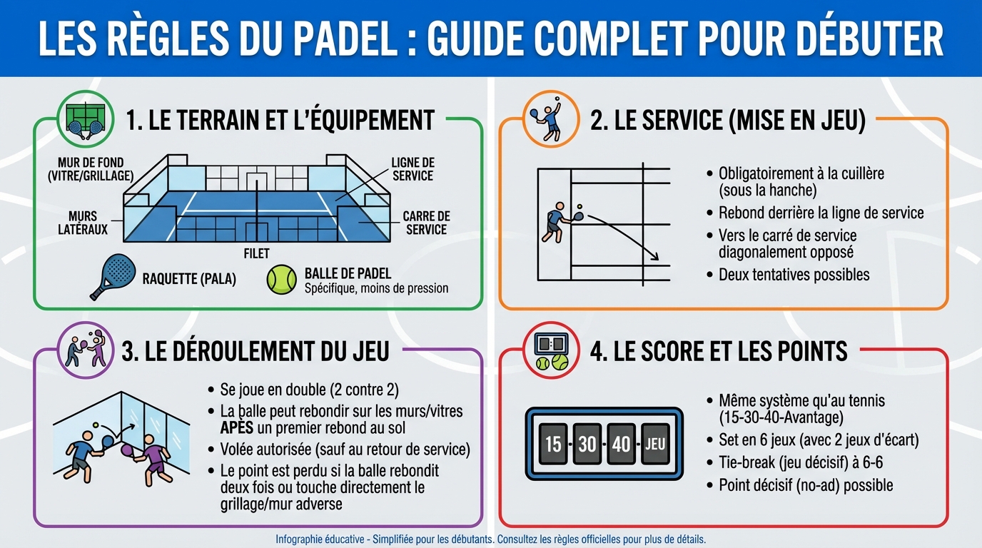 Les règles du padel : guide complet pour débuter 1 Les fautes courantes
