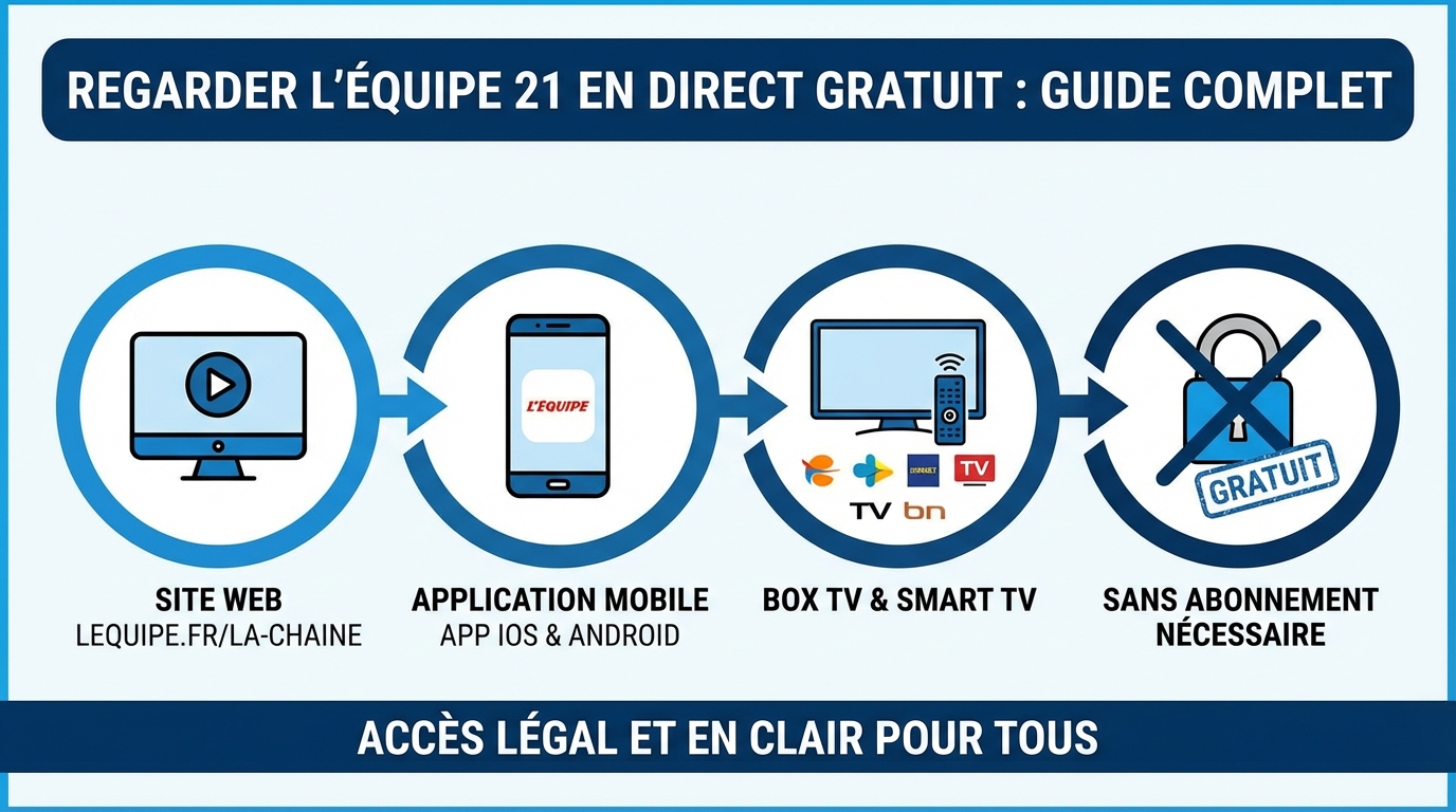 Pourquoi regarder l'équipe 21 en direct ?