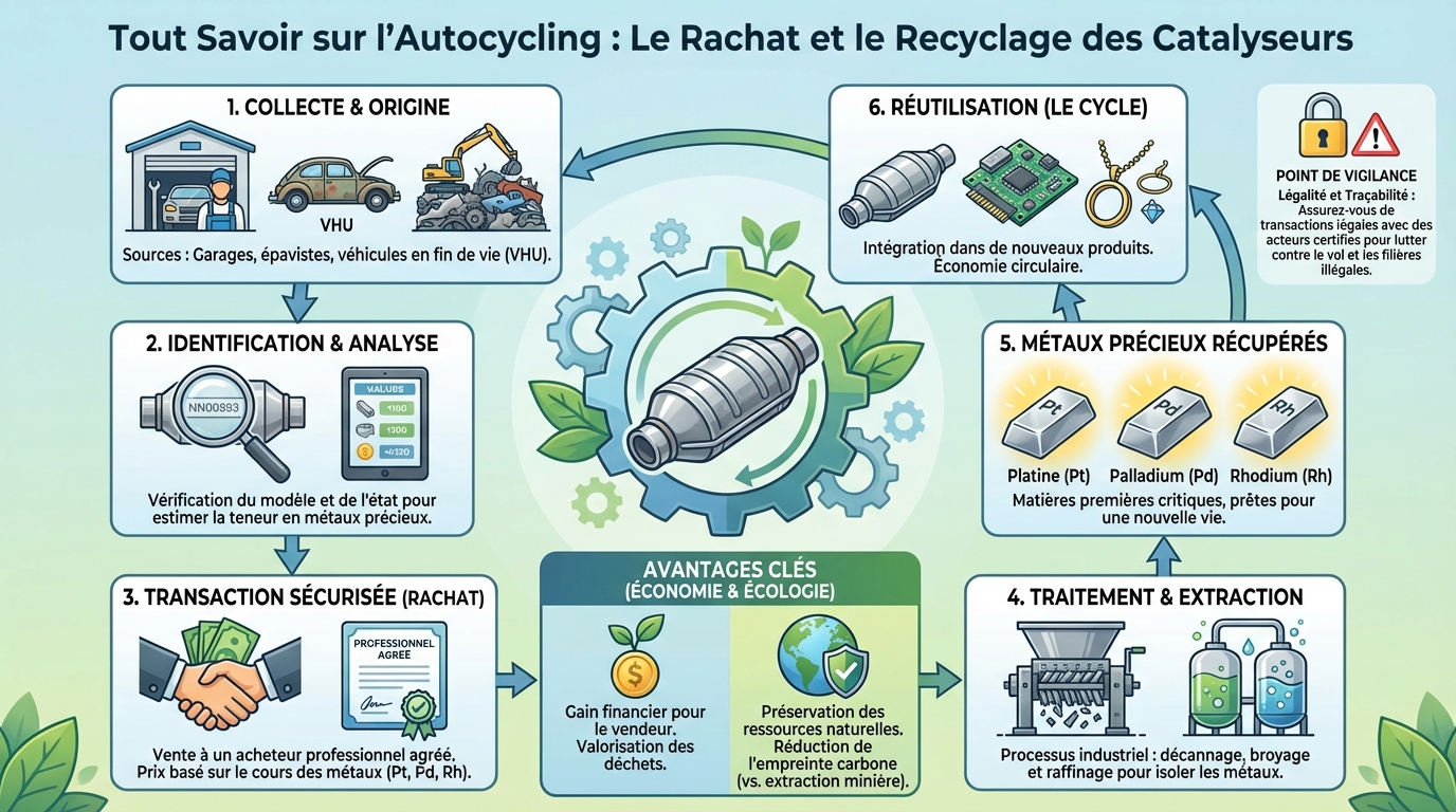 Tout savoir sur l'autocycling : rachat de catalyseurs 1 Comment fonctionne le rachat de catalyseurs ?