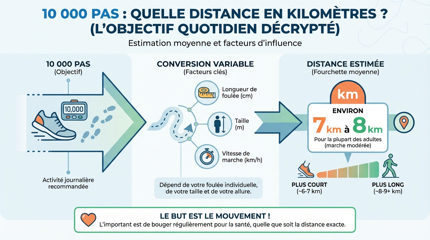 Conversion des pas en kilomètres