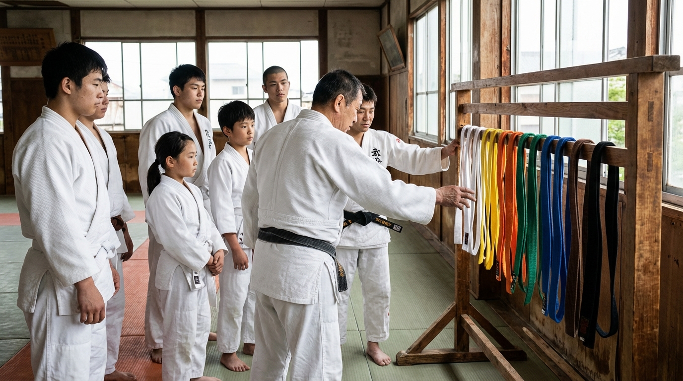 Comprendre l'ordre des ceintures de judo