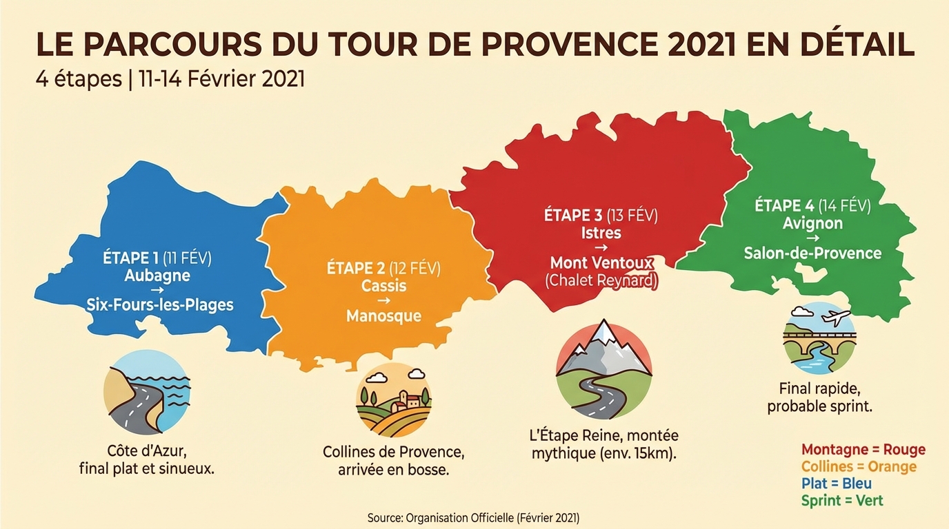 Les étapes du parcours