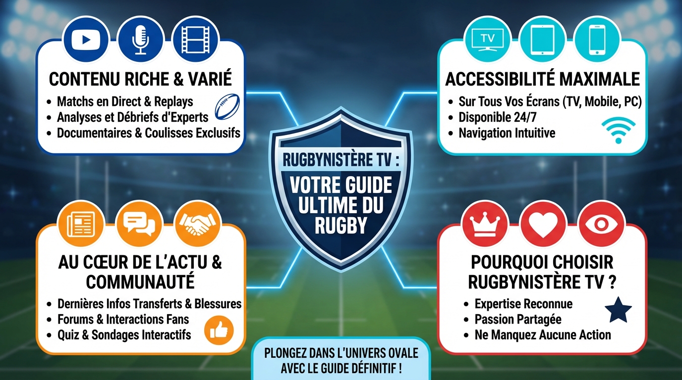Découvrez rugbynistère tv : votre guide ultime 1 Comment accéder à rugbynistère tv ?