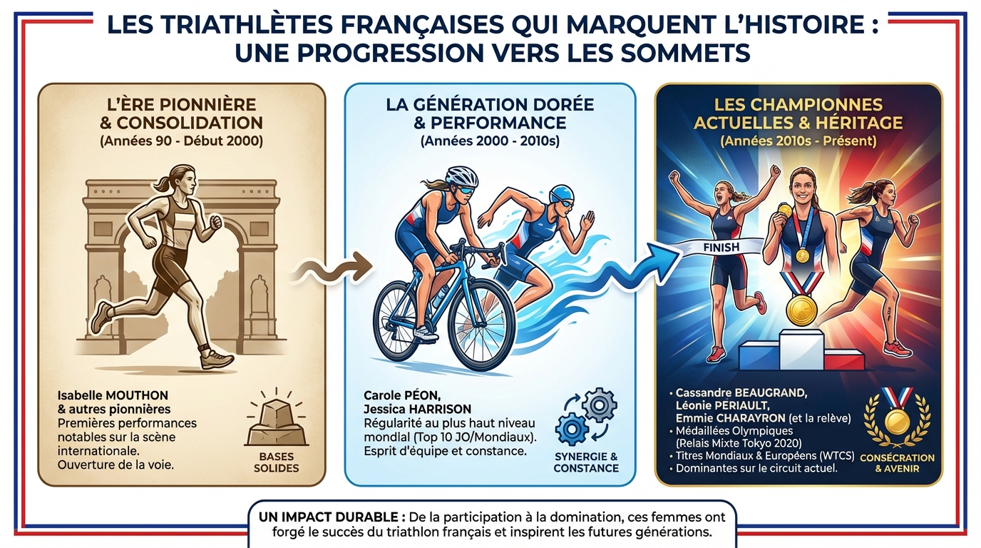 Les stars du triathlon français