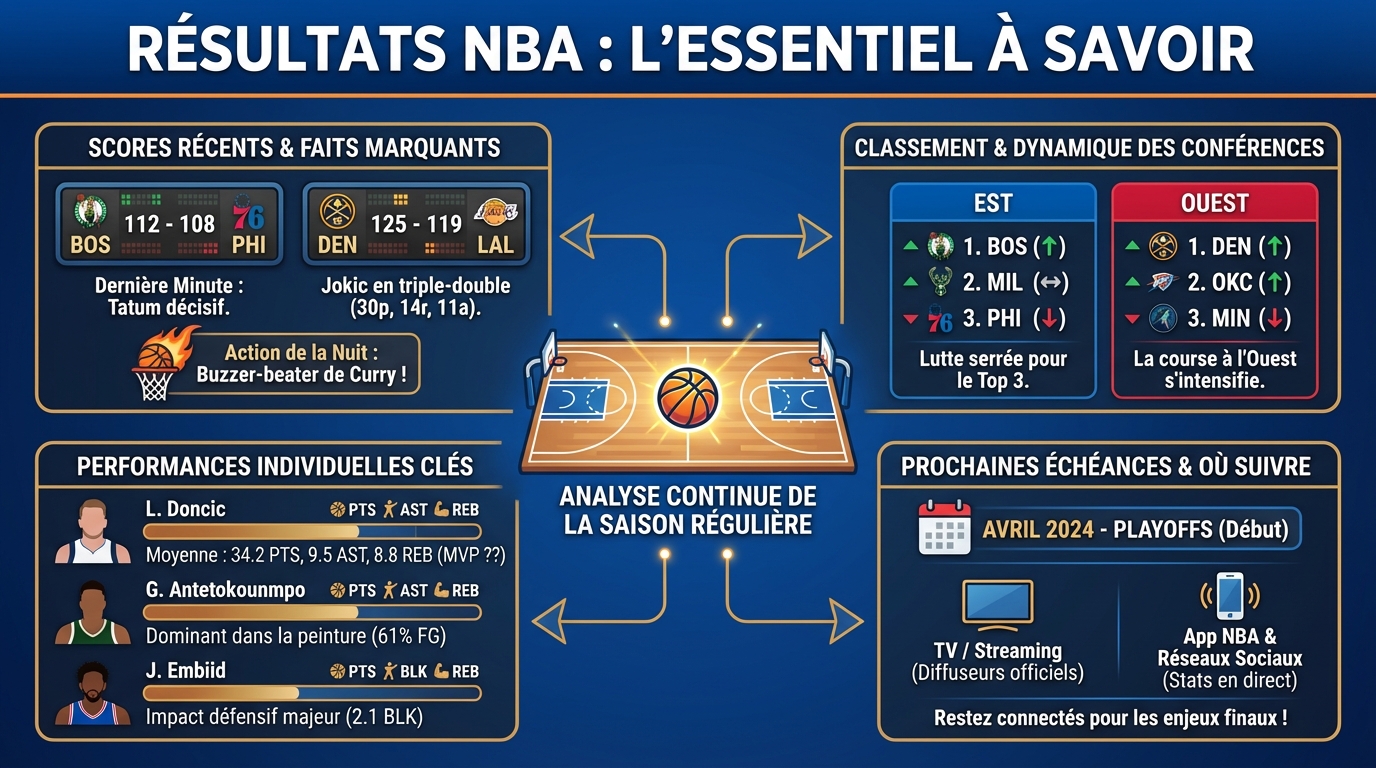 Statistiques clés de la saison