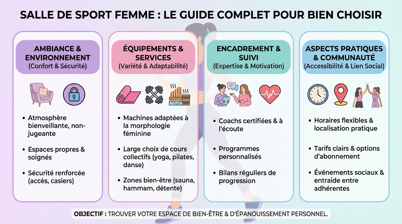 Critères de sélection d'une salle de sport