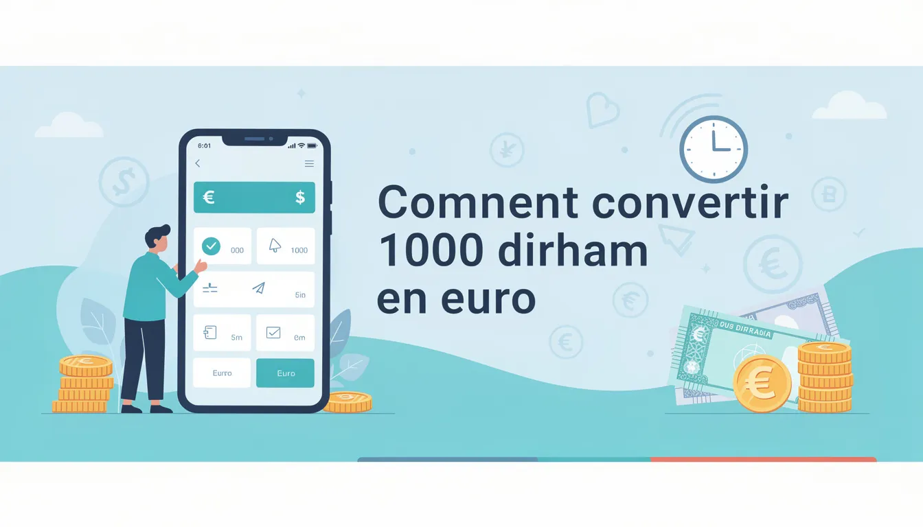 Comment convertir 1000 dirham en euro
