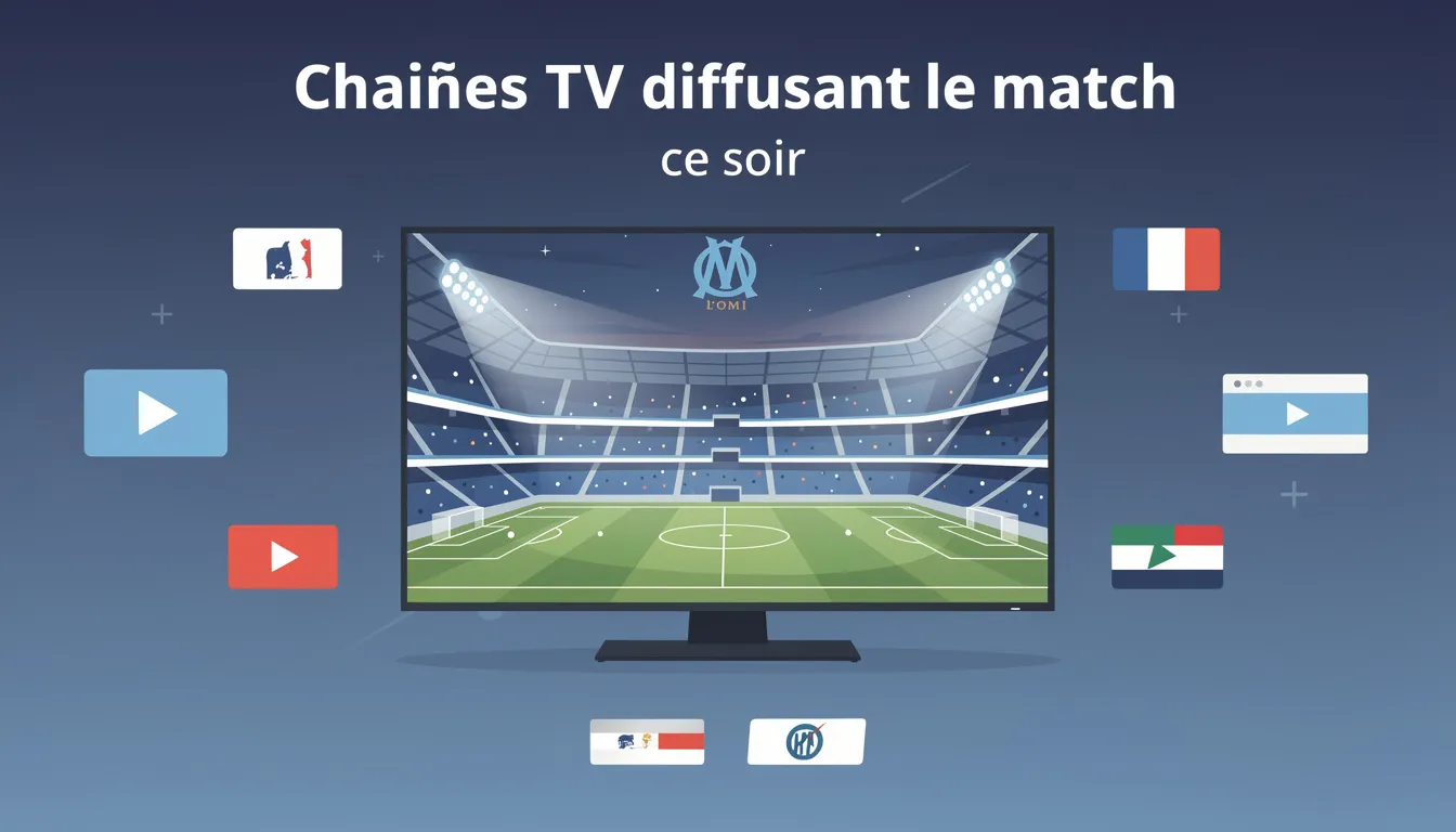 Regarder le match de l'om ce soir en streaming gratuit 1 Chaînes TV diffusant le match