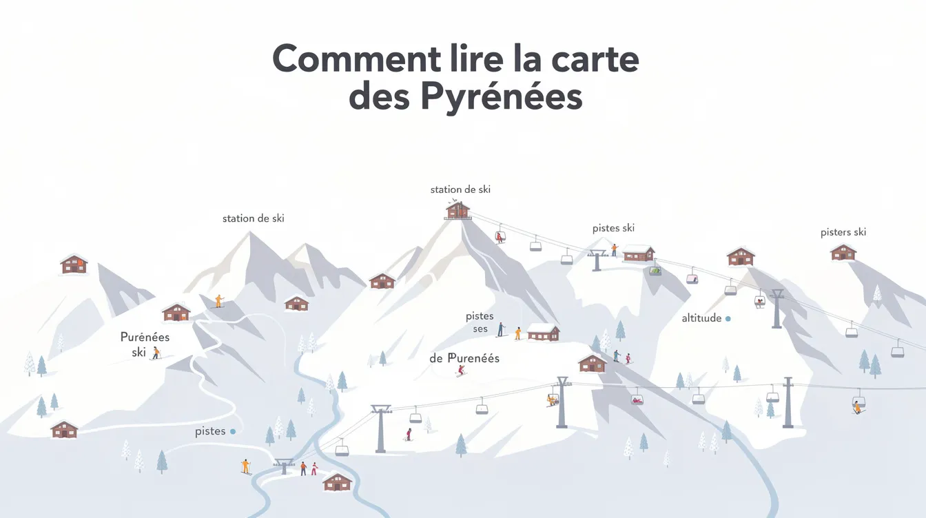 Découvrez la carte des pyrénées et ses stations de ski 4 Comment lire la carte des Pyrénées